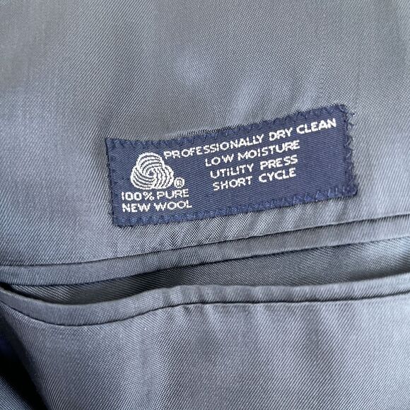 Jos A Bank Wool Tweed Sport Coat Gray Glen Check Plaid Mens 39R 39 Regular - Picture 10 of 10